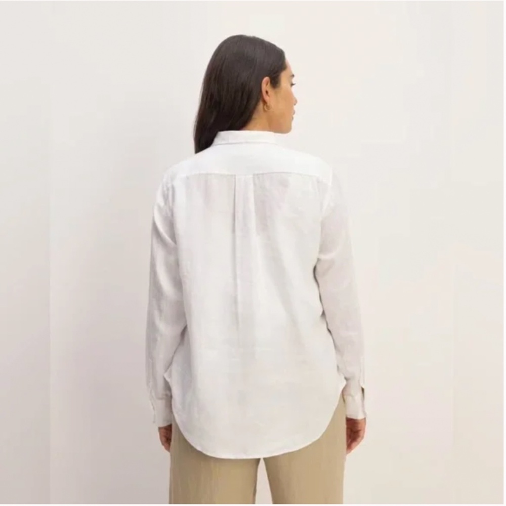 EVERLANE The Linen Relaxed Shirt In White